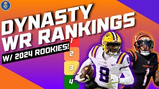 Updated 2024 Dynasty WR Rankings  Dynasty Fantasy Football [upl. by Drake171]