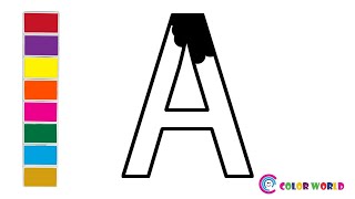 Writing Capital And Small Letters Alphabet For Children I English Alphabets A to Z For Kids [upl. by Hgielrahc]