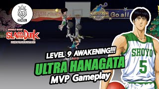 Level 9 Awakening ULTRA HANAGATA Gameplay  SLAM DUNK MOBILE [upl. by Ydne]