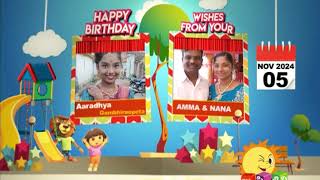 Kushi TV Birthday Wishes Today Episode  November 5th 2024 Birthday Wishes Video  05112024 [upl. by Whang]