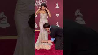 Emilia en la red carpet de los Latin Grammys 2024 emilia emiliamernes latingrammy2024 [upl. by Jehias]