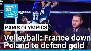 Paris Olympics France defend mens volleyball title • FRANCE 24 English [upl. by Neillij]