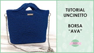 Tutorial mini borsa ad uncinetto quotAvaquot  coffa fondo ovale  Uncinetto dArgento [upl. by Ardelis]