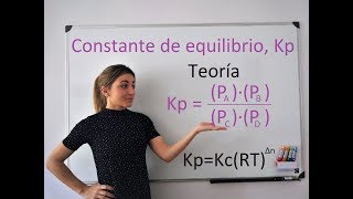 Constante de equilibrio Kp y relación con Kc [upl. by Sophey876]