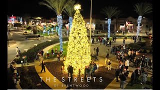 Streets of Brentwood Tree Lighting 2024 [upl. by Kentigera]