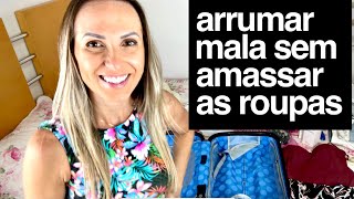 Como Arrumar Mala de Viagem sem amassar as roupas de uma maneira que você nunca viu l Casados Por Ai [upl. by Laersi]