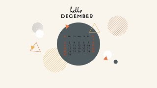 2018 December Calendar Printable With Holidays [upl. by Ariaet]