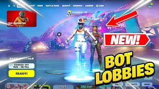 How To Get BOT LOBBIES In Fortnite Chapter 5 Season 3 WORKS [upl. by Nwahsyt739]