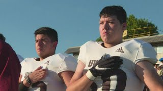 Uvalde strong Football team returns to action for 1st time since May shooting [upl. by Eissirc]