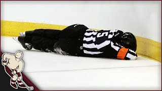 NHL Refs Getting Hit Part 1 [upl. by Ysied]