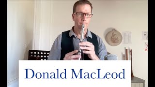 Donald MacLeod ein schottischer Hornpipe auf der Tin Whistle in A [upl. by Kleper]