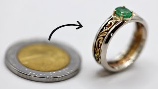 coin for jewelry  how to make ring out of coin [upl. by Mcgill]