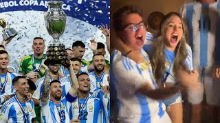 REACCIONANDO ARGENTINA VS COLOMBIA LA GRAN FINAL COPA AMERICA 2024 [upl. by Harli]