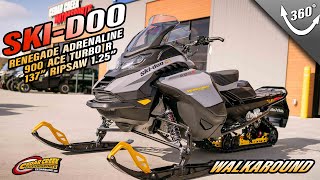 Walkaround  2025 SkiDoo Renegade® Adrenaline® 900 ACE Turbo R RipSaw 125Grey [upl. by Aivlys]