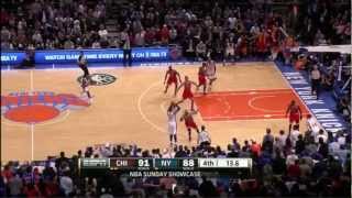 Carmelo Anthony Makes Two Clutch Three Pointers Against The Bulls [upl. by Novad750]