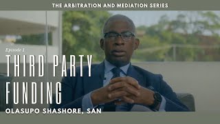 ARBITRATION AND MEDIATION ACT SERIES  EPISODE 1  LEARN ABOUT THIRD PARTY FUNDING [upl. by Yennek]