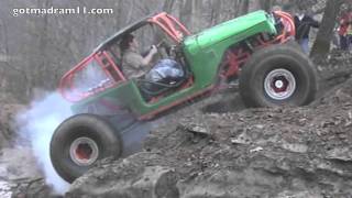 EPIC 4x4 BURNOUT EVER ROASTING 44quot SUPER SWAMPERS [upl. by Wadlinger]