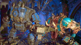 Dreadnought Vs Thousand Sons Battle Scene  Warhammer 40K Space Marine 2 [upl. by Maximilianus255]