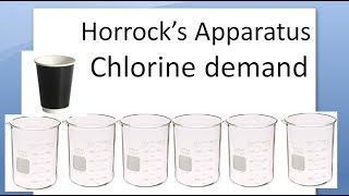 PSM 765 Chlorine Demand Horrock Apparatus Test Horrocks content community medicine [upl. by Aicitan]