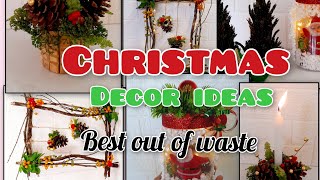 Diy Christmas decor using waste materials  Handmade christmas craft ideas [upl. by Liba]