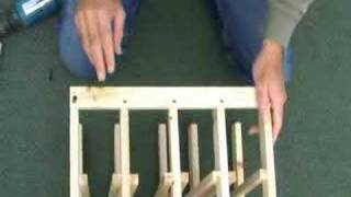 Assembly Instructions for A Classic Wine Rack [upl. by Nnylirret]