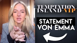 Temptation Island VIP SKANDAL Statement von Emma zum Lagerfeuer amp FAKE VORWURF [upl. by Edelsten]