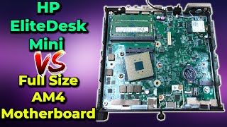 HP EliteDesk Mini CPU Swap  AM4 Motherboard VS HP Mini PC  2400G in 2024 Gaming Test [upl. by Elleuqar]