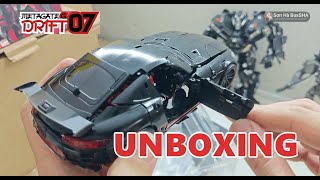 UNBOXING Metagate G07 DRIFT Black Lightning transformers figure  Đập hộp và chiêm ngưỡng [upl. by Lilahk489]