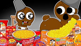 SPRUNKI Animation  BRUD Pregnant amp Baby BRUD Convenience Store Food  ASMR Mukbang [upl. by Tnattirb]