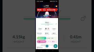 how to evolve INKAY  pokemongo pokemon pokemongo [upl. by Onitnerolf]