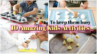 10 Simple Amazing KIDS ACTIVITY IDEAS to keep them entertained  2 years CHILDREN ACTIVITIES [upl. by Seebeck]