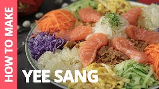 How to make Yee Sang quot鱼生quot — Recipe by Plated Asia [upl. by Enrahs]