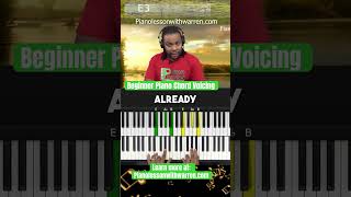 Beginner piano chord voicing for gospel pianist [upl. by Mihar]