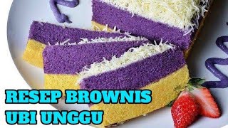 RESEP BROWNIS UBI UNGGU GOWIK PRASETYO [upl. by Arutek]