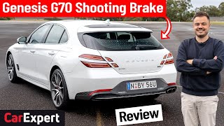 Genesis G70 Shooting Brake review inc 0100 2022 [upl. by Nakah]