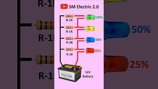 Battery Level Indicator Circuit Diy Project shorts short diyprojects [upl. by Lemuela]