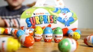 Kinder Easter Edition Mini Eggs and 6 other Kinder Surprise Eggs Opening​​​ [upl. by Ginni463]