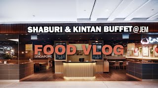 Shaburi amp Kintan Buffet at JEM  Japanese BBQ Buffet  Food Vlog Singapore [upl. by Zimmer]