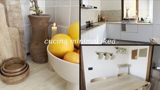 HOME TOUR CUCINA IKEA MINIMAL  Organizzazione interna prima e dopo lapproccio al minimalismo [upl. by Yanahs246]