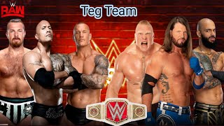 Full Match Team The Rock Randy Orton vs Brock Lesnar AJ Styles WWE 2K24 November 11 2024 [upl. by Templas643]