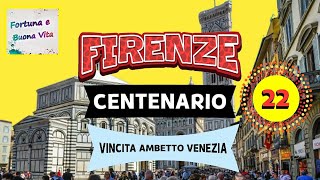 LOTTO FIRENZE Centenario per 3 Colpi  Vincita Ambetto del 22 Ottobre [upl. by Htebyram]