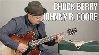 Chuck Berry  Johnny B Goode  How to Play on Guitar  Guitar Lesson  Tutorial [upl. by Bowden]