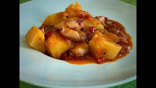 Patatas con chipirones  ¿Con caldo o en salsa [upl. by Dalenna]