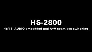 datavideo HS2800 HDSD 12CH Portable Video Studio 1818 [upl. by Eilerua]