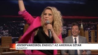 Józsefvárosról énekelt az amerikai sztár [upl. by Anaek]