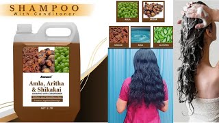 Amla Aritha amp Shikakai shampoo for Anti hairfall and Anti dandruff controlshampoo with conditioner [upl. by Yojenitsirk338]