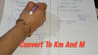 Convert To Kilometre Km And Metre M  Km amp M  Class 4th [upl. by Pollyanna]