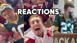 Packers 49ers Fan REACTIONS to WILD ENDING  NFL Divisional Round [upl. by Mond]