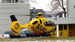 Landung mit Schnee  Christoph 30 Rettungshubschrauber Wolfenbüttel [upl. by Acillegna]