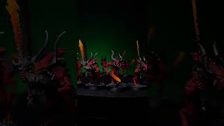 Daemons Of Khorne Bloodletters warhammer40k miniaturepainting warhammer liberdaemonica [upl. by Assiral]